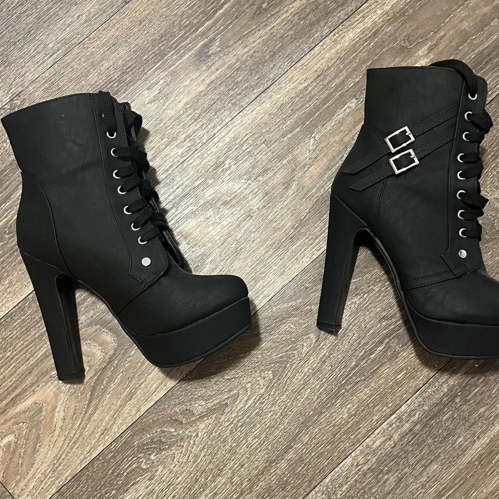 Black Stiletto Booties